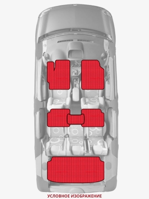 ЭВА коврики «Queen Lux» комплект для Chevrolet Spark EV